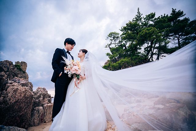 洋装前撮りの撮影イメージ